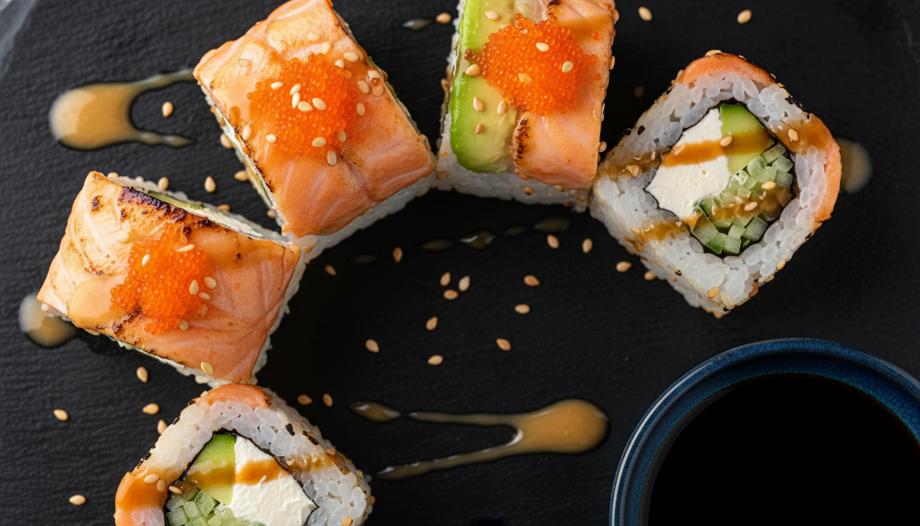 Sushi Home — rollo insignia de la casa